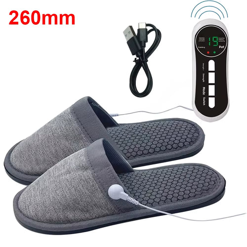 Acupressure Stimulation Electric EMS Foot Massage Shoes Electrode Microcurrent Physioherapy Massage Slipper EMS Foot Massage